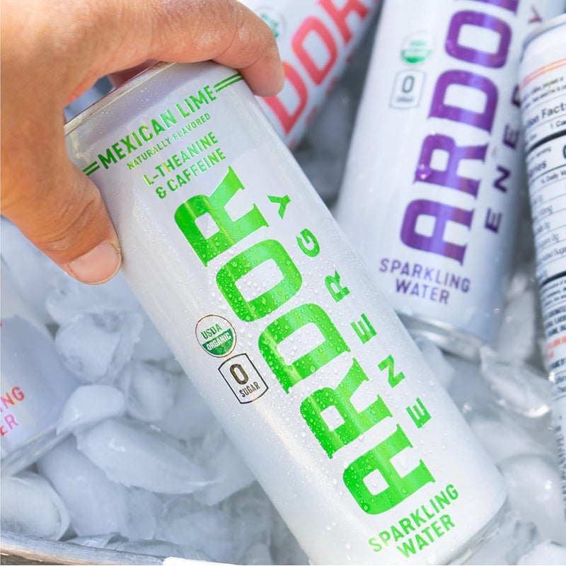 ARDOR ENERGY Sparkling Water - Mexican Lime 12 Pack - Image 4